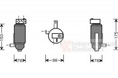 VAN WEZEL 4000d059 -  Осушитель, кондиционер